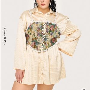 Cider secret Garden Corset NWT